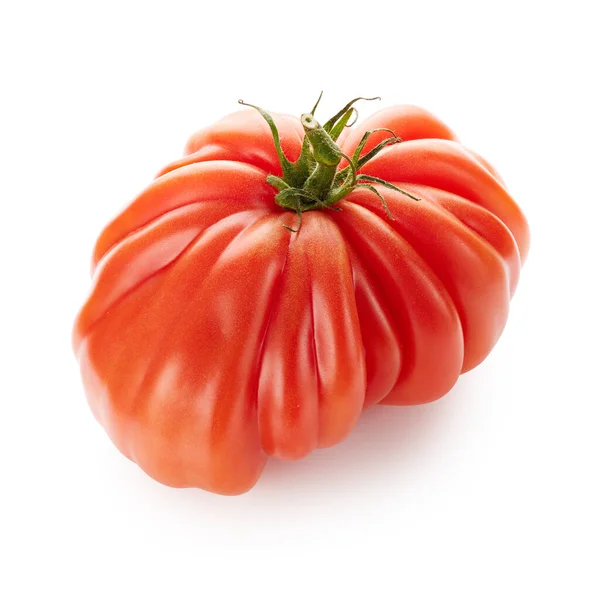 白い背景に隔離された熟したトマト — ストック写真