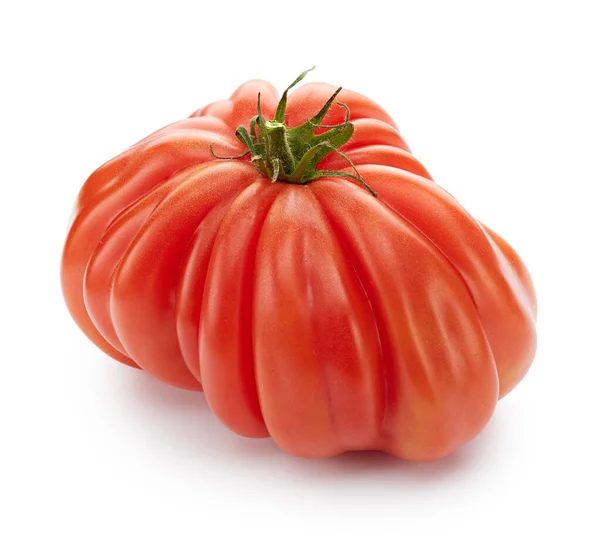 白い背景に隔離された熟したトマト — ストック写真