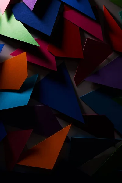 Орігамі Текстура Паперу Абстрактний Фон Трикутниками — стокове фото