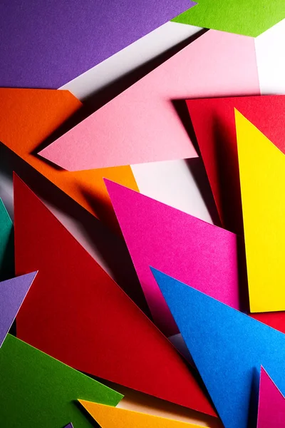 Origami Texture Papier Fond Abstrait Avec Triangles — Photo