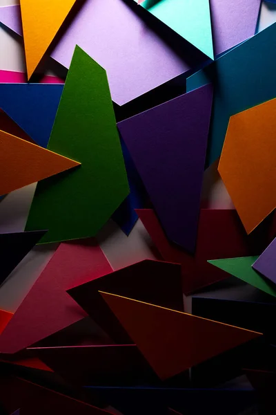 Origami Textura Papel Fundo Abstrato Com Triângulos — Fotografia de Stock