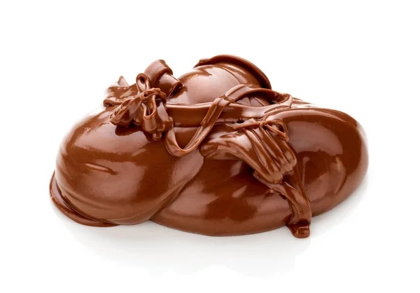 Шоколад Белом Фоне — стоковое фото
