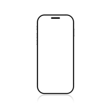 Soyut geleceksel arkaplan üzerinde cep telefonu