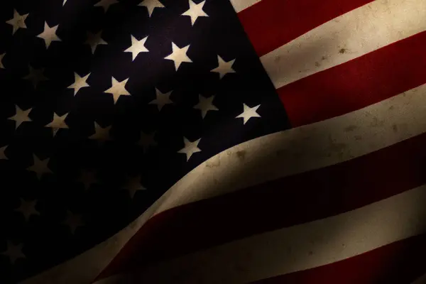 Vintage Flagge Der Vereinigten Staaten Von Amerika Hintergrund Unabhängigkeitstag — Stockfoto