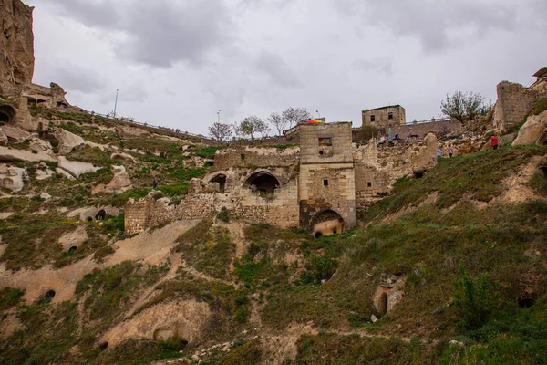 Capadoca Τουρκια Μαιου 2022 Φανταστική Ανοιξιάτικη Θέα Της Καππαδοκίας Ιδιωτική — Φωτογραφία Αρχείου
