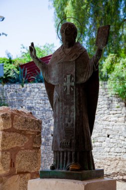 DEMRE, TURKEY 1 MAYIS 2022: Aziz Nicholas Heykeli