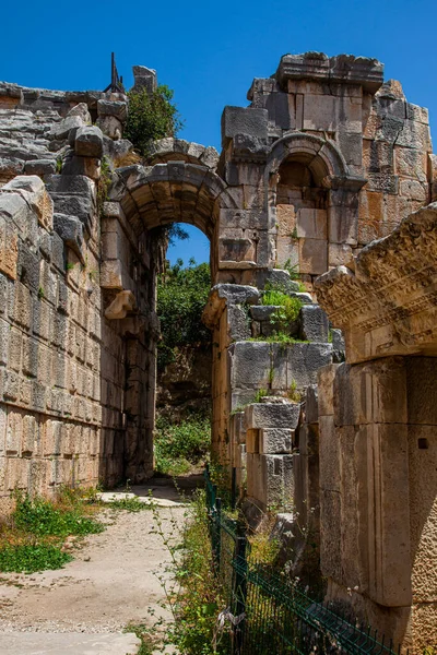 Türkiye Nin Modern Toprakları Antalya Bölgesinde Antik Bir Lycian Yerleşimi — Stok fotoğraf