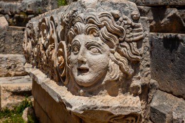 Türkiye 'nin modern toprakları Antalya bölgesinde antik bir Lycian yerleşimi olan Demre kasabası.