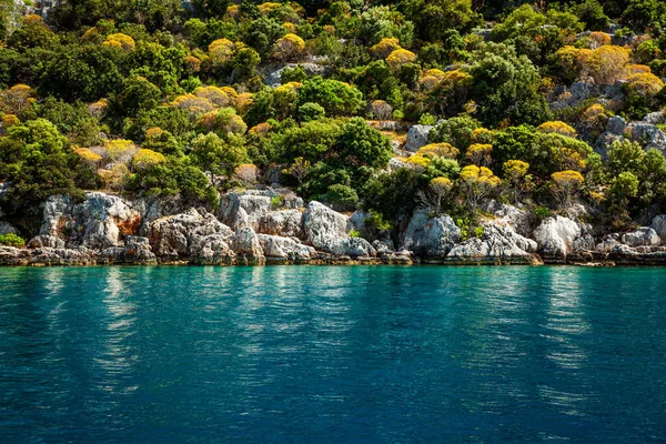 Turecké Lycijské Ostrovy Středozemním Moři Moderní Trkiye — Stock fotografie