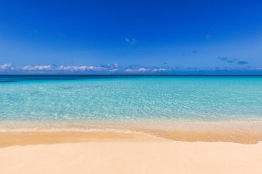 Kumsalda güneşli bir günde