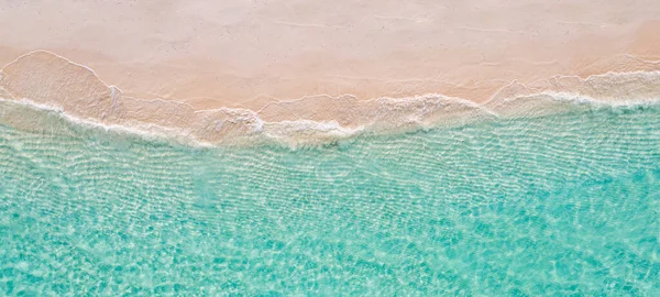 Вид Воздуха Песчаное Побережье Моря — стоковое фото