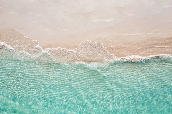 Вид Воздуха Песчаное Побережье Моря — стоковое фото