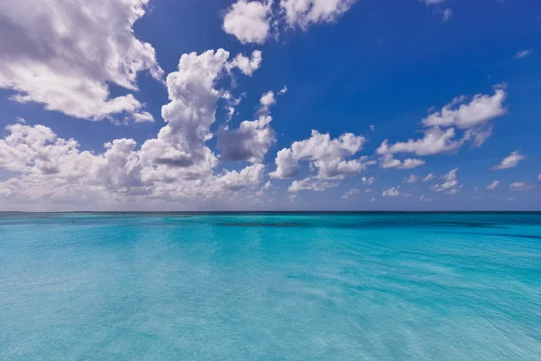 Výhled Moře Mraky Obloze — Stock fotografie