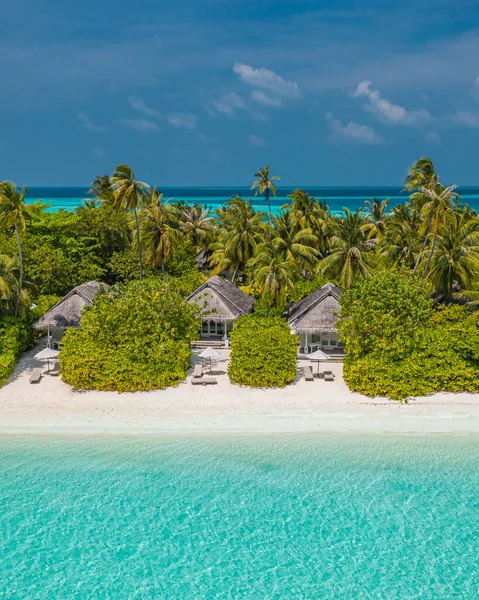 Luftaufnahme Des Ferienortes Tropische Insel — Stockfoto
