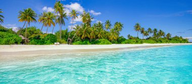 Luxurious tropical island for perfect summer vacation