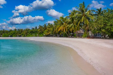 Luxurious tropical island for perfect summer vacation