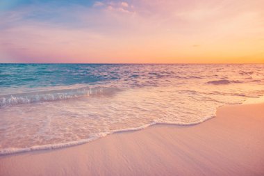 Seaside in warm colours during sunset