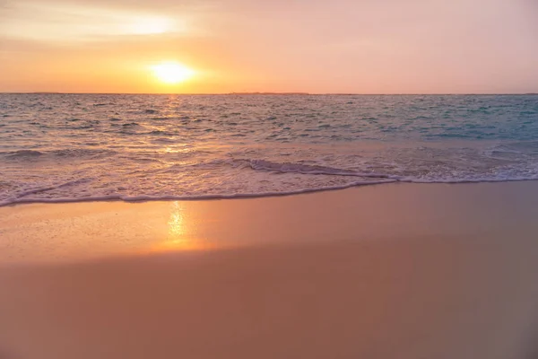 Seaside Warm Colours Sunset — Stockfoto