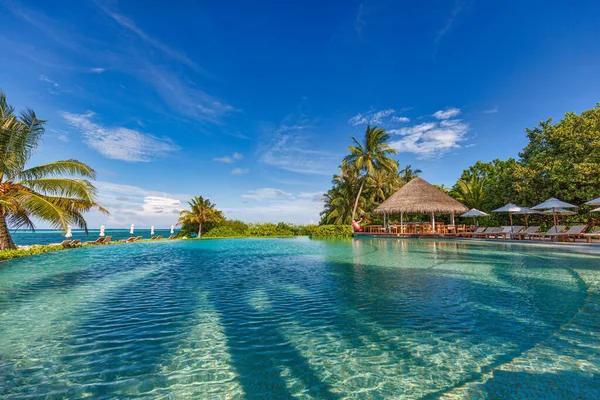 Pool Seaside Tropical Vacation — Stock Photo, Image