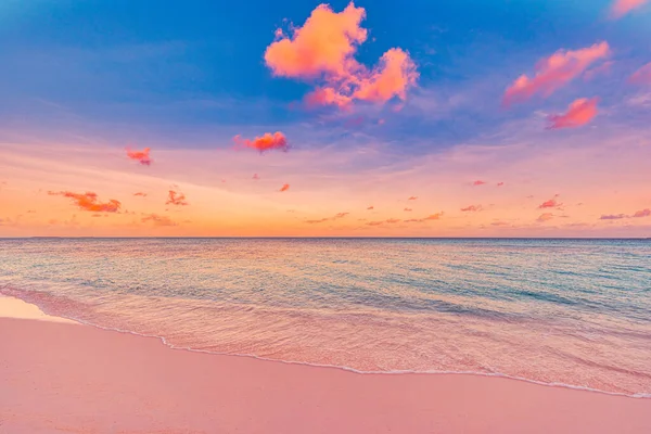 Seaside Warm Colours Sunset — Stockfoto