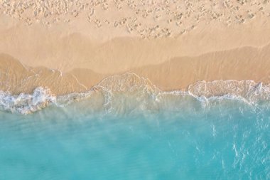 güneşli tropikal plaj