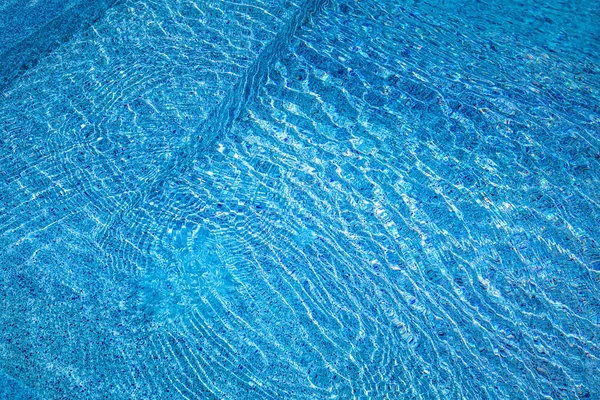 Piscina Con Fondo Textura Agua Azul Espacio Para Copiar — Foto de Stock