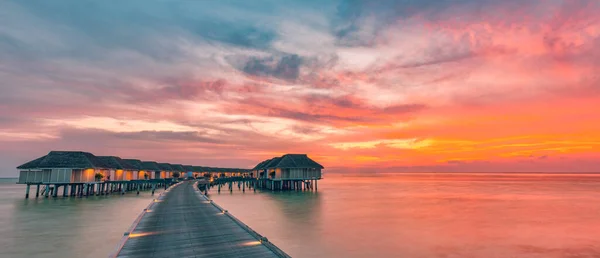Beautiful Sunrise Sea Wooden Jetty — Stock Photo, Image
