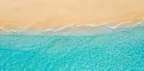Вид Сверху Песчаный Пляж — стоковое фото