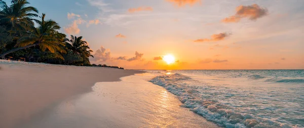 Coucher Soleil Sur Île Des Caraïbes — Photo