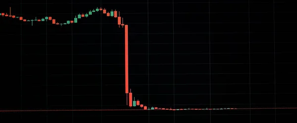 Tvůrčí Krach Recese Graf Klesající Červené Šipky Procento Recese Inflace — Stock fotografie
