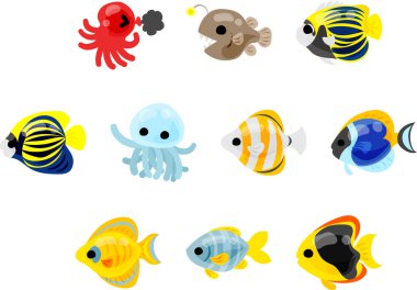 Simge, renkli sualtı dünyasını tasvir ediyor..