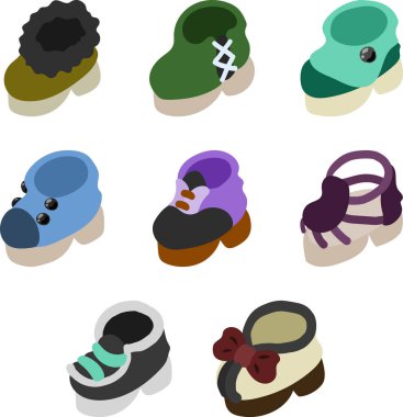 Benzersiz ve şık bir ayakkabı koleksiyonu! Bu eğlenceli ve modaya uygun ayakkabı çizimleri.