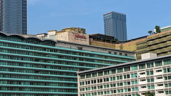 Jakarta Endonezya Mayıs 2023 Bundaran Çevresindeki Modern Binalar Hotel Endonezya — Stok fotoğraf