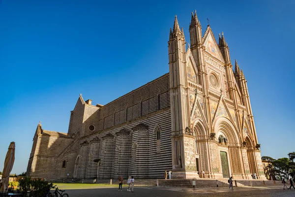 Orvieto Italië Oktober 2022 Kathedraal Van Orvieto Duomo Orvieto Met — Stockfoto