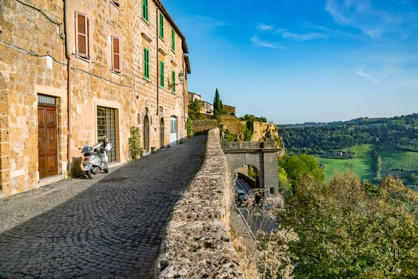 Widok Średniowiecznego Wzgórza Miasta Orvieto Umbria Włochy — Zdjęcie stockowe