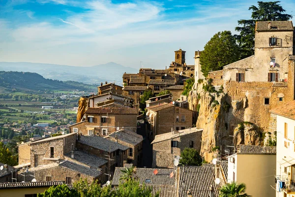 Utsikt Från Den Medeltida Kullstaden Orvieto Umbrien Italien — Stockfoto