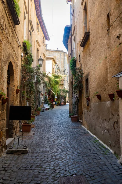 Todi Umbria Itália Pitoresca Ruela Estreita Antiga Com Arco Cidade — Fotografia de Stock