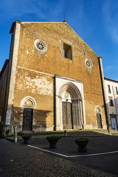 Façade Église San Francesco Orvieto Umbria Italie — Photo