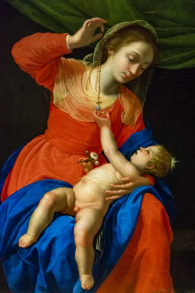 Vergin Baby Van Artemisia Gentileschi Italiaans Barok Schilderij Olieverf Doek — Stockfoto