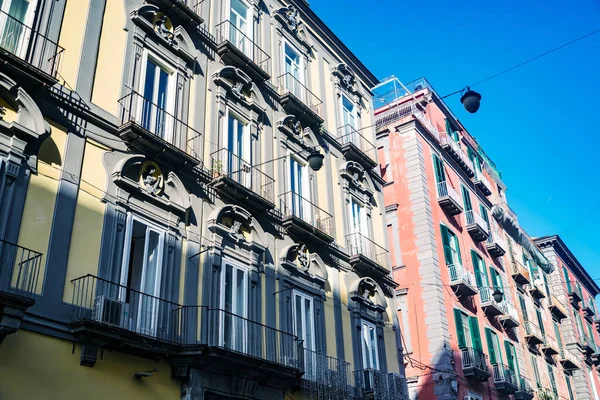Historiska Byggnaderna Toledo Ett Palats Anmärkningsvärd Arkitektur Neapel Italien — Stockfoto