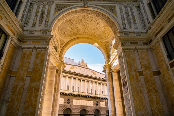 Galleria Umberto Interiér Antické Galerie Turistickém Městě Neapol Kampánie Historické — Stock fotografie