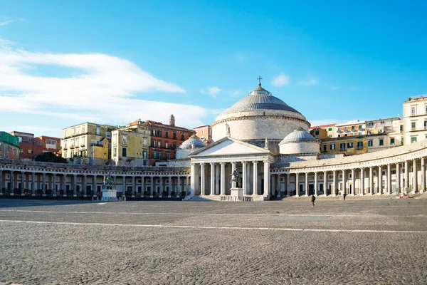 Piazza Del Plabiscito Named Plebiscite Taken October 1860 Brought Naples — Stock Photo, Image