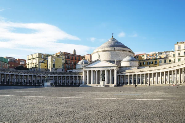 Piazza Del Plabiscito Named Plebiscite Taken October 1860 Brought Naples — Zdjęcie stockowe
