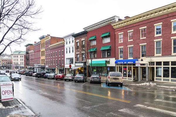Bangor Usa Enero 2016 Vista Calle Principal Ejemplo Art Deco —  Fotos de Stock