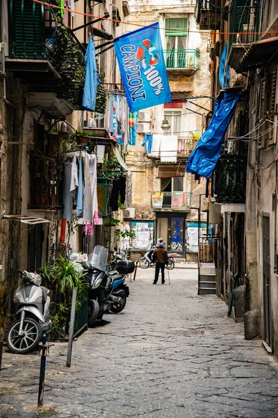ナポリ イタリア 4月18 2023 街はセリエAの幸福を祝うマラドーナから33年後の街へのタイトル — ストック写真