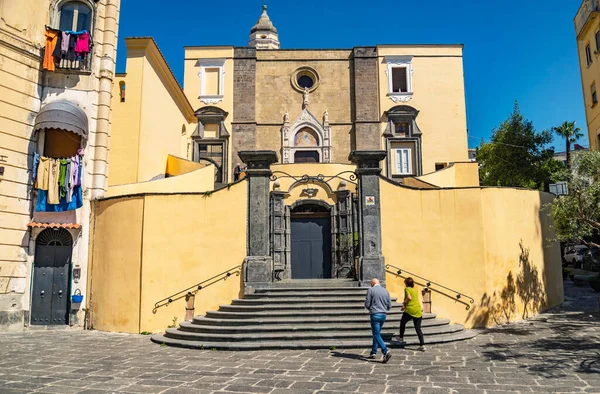 Outdoor 14Th Century Church San Giovanni Carbonara Naples Italy — Stock Photo, Image