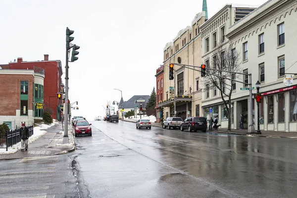 Bangor Usa January 2016 Tview Main Street Example Art Deco — Stock Photo, Image