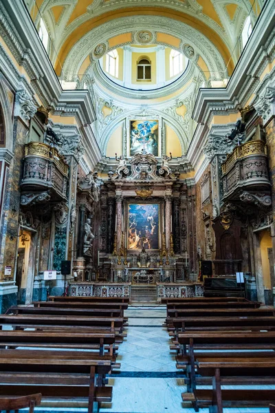Interieurs Van Kerk Van Het Purgatorio Arco Santa Maria Delle — Stockfoto