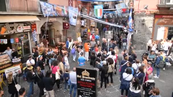 Neapol Itálie Května 2023 Dei Tribunali Ulice Starém Historickém Centru Videoklip
