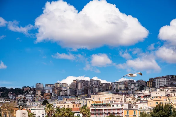 Neapels Stad Sett Utifrån Neapels Kust Italien — Stockfoto